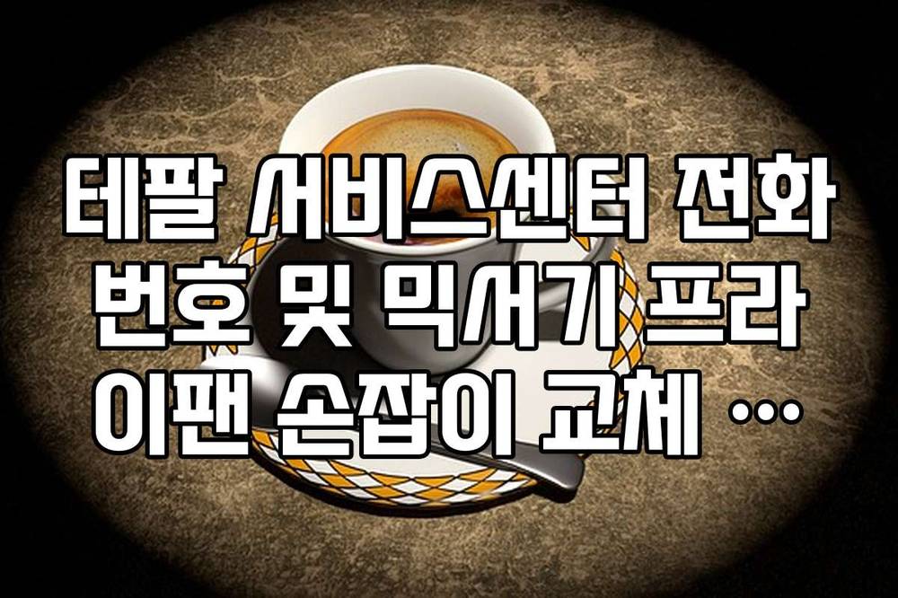 테팔 서비스센터 전화번호 및 믹서기 프라이팬 손잡이 교체 비용 문의